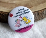 Button medisch kinderen diverse designs eigen tekst 5cm of 7,5 cm per stuk 