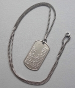 Dogtag schakelketting 