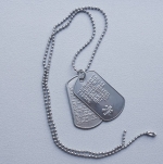 Dogtags MEDITAG RVS BEIDE PLAATJES ANDERE TEKST