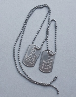 Dogtags mini RVS 