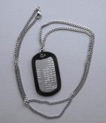 Dogtag special inclusief RVS schakelketting naar keuze