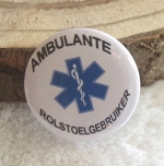 Ambulante rolstoelgebruiker button 5cm 