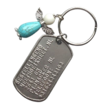 Dogtag sleutelhanger engel 