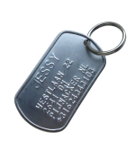 Dogtag naam groot lettertype 