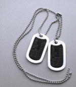 Dogtags MAT ZWART RVS