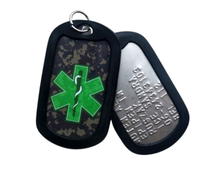 Dogtag medisch teken camouflage