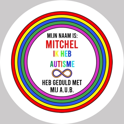 Button AUTISME kleur diverse keuze's